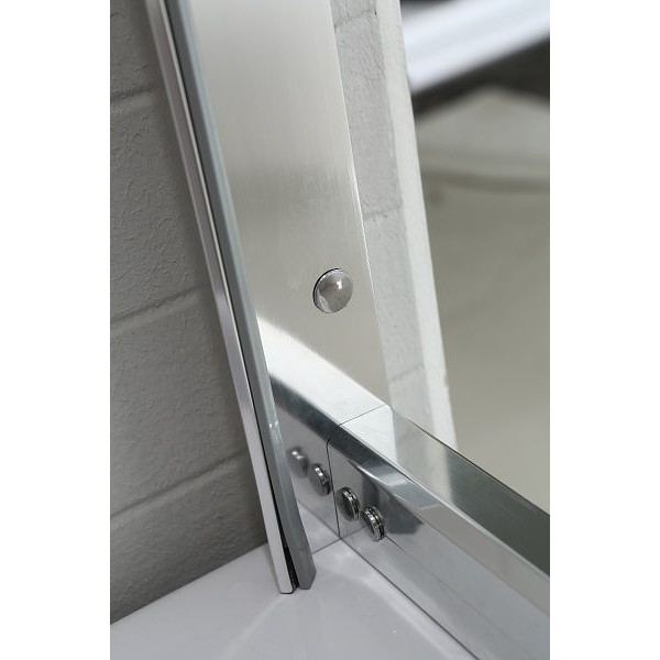 Душевая дверь BandHours Loft 135-150D 135/150х190 стекло прозрачное, профиль полированный хром