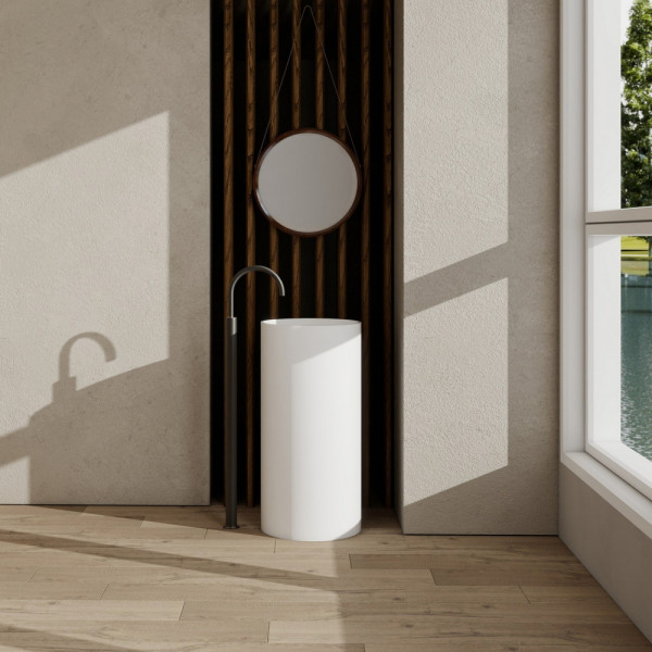 Раковина напольная Stein (белый матовый) Раковина напольная Stein (белый матовый)