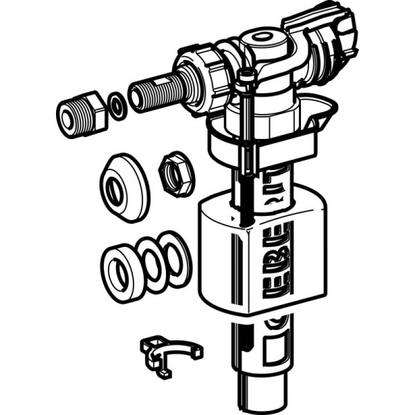 Впускной клапан Geberit Impuls Basic 30 1/2" и 3/8" (281.004.00.1)