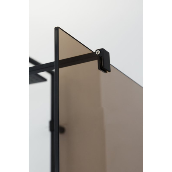 Душевая перегородка Cezares Liberta 90x195 стекло тонированное (бронза), профиль черный (LIBERTA-L-1-90-BR-NERO) Душевая перегородка Cezares Liberta 90x195 стекло тонированное (бронза), профиль черный (LIBERTA-L-1-90-BR-NERO)