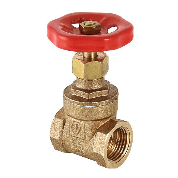 Задвижка клиновая 3/4" Valtec (красная рукоятка) VT.012.G.05