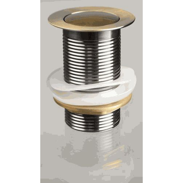 Донный клапан для раковины TeRma 1 1/4" (32 мм.) Click-Clack (с маленькой кнопкой, antique bronze) (10105) Донный клапан для раковины TeRma 1 1/4" (32 мм.) Click-Clack (с маленькой кнопкой, antique bronze) (10105)