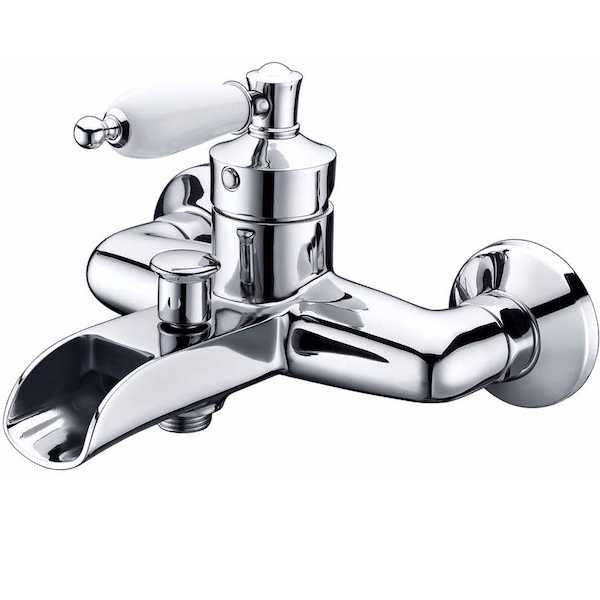 Смеситель для ванны и душа Boheme Vogue с душевым гарнитуром хром (223) Смеситель для ванны и душа Boheme Vogue с душевым гарнитуром хром (223)