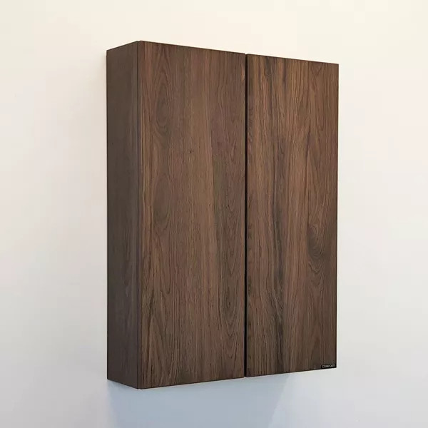 Шкаф подвесной Comforty Порто 500x145x800 дуб темно-коричневый (00-00009245)