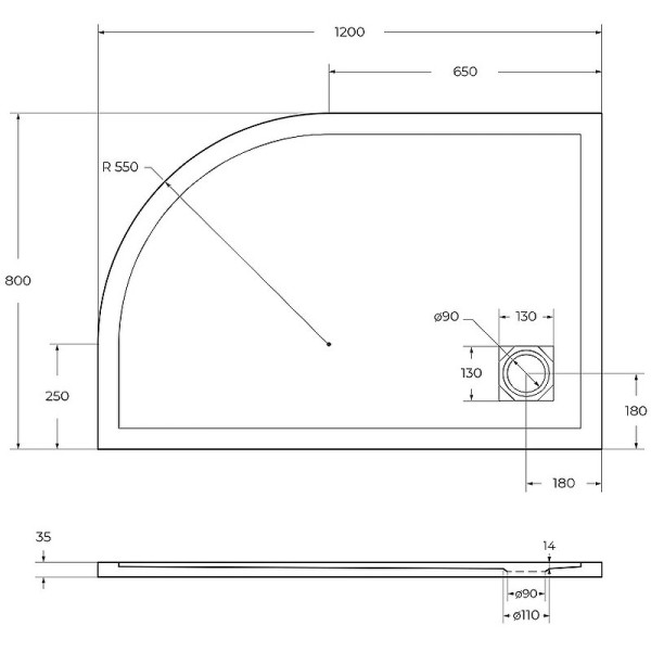 Душевой поддон BelBagno Uno 120x80x3,5 белый (TRAY-MR-UNO-RH-120/80-550-35-W-L-CR) Душевой поддон BelBagno Uno 120x80x3,5 белый (TRAY-MR-UNO-RH-120/80-550-35-W-L-CR)