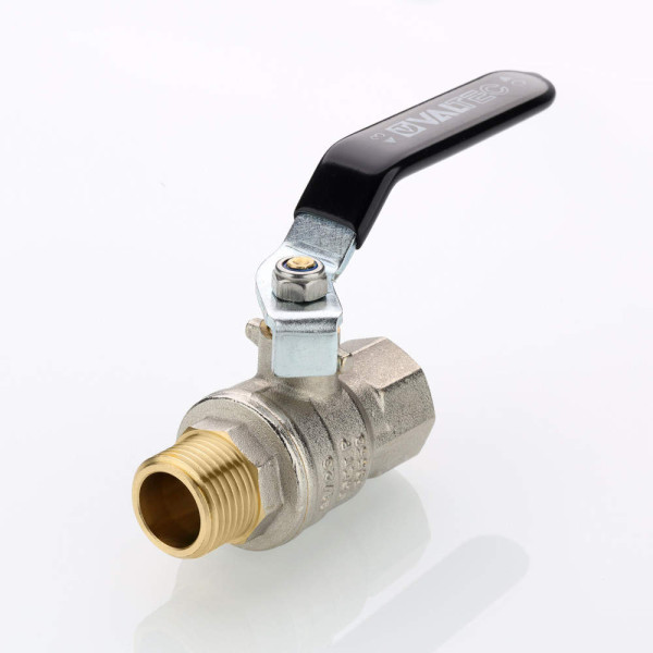 Кран 1/2" ВН шаровый Valtec Perfect-ГОСТ (черная ручка) VT.415.N.04