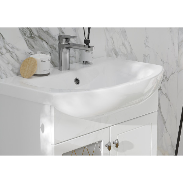 Тумба напольная Volna Milena 660x800 белая (tnMILENA70.2D-01) Тумба напольная Volna Milena 660x800 белая (tnMILENA70.2D-01)