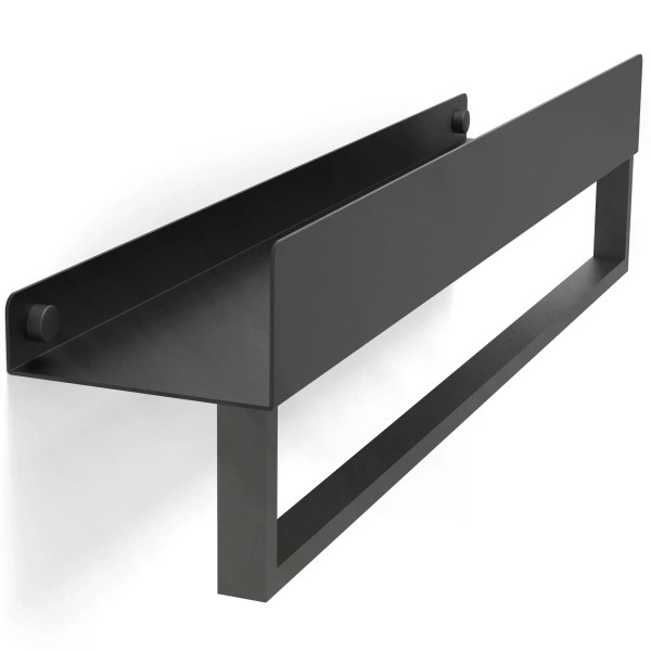 Полка для ванной Rea SF01 450 мм Black mat черный матовый (REA-06000)