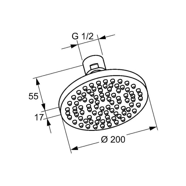 Верхний душ Kludi 200*200*72 хром (6651005-00) Верхний душ Kludi 200*200*72 хром (6651005-00)