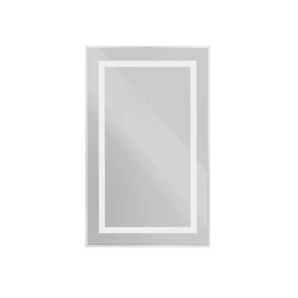 Зеркало BelBagno 500x800x32 в алюминиевой раме со встроенным светильником и сенсорным выключателем по периметру рамы (SPC-KRAFT-500-800-SENS-AL)