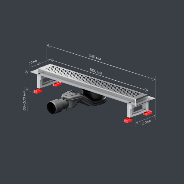 Душевой лоток AM.PM MasterFlow линейный универс затвор Cut Gradient 50 см сталь мат (W01SC-P11-050-01SB) Душевой лоток AM.PM MasterFlow линейный универс затвор Cut Gradient 50 см сталь мат (W01SC-P11-050-01SB)