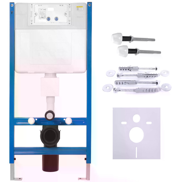 Инсталляция для подвесного унитаза Rea с клавишей Gold Mat (KPL-E0055)