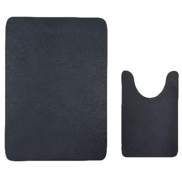 Коврик для ванной RGW 90x60+60x40 черный (6241011-104)