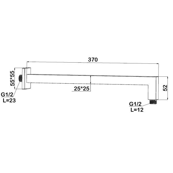 Держатель для верхнего душа встраиваемый Swedbe Platta хром (5509) Держатель для верхнего душа встраиваемый Swedbe Platta хром (5509)