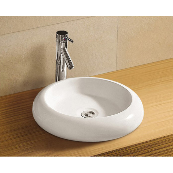 Раковина накладная Azario Lille 46x10x46 белая (AZ-3062)