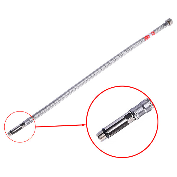 Подводка гибкая для смесителя Tucai 1000 мм. 1/2"-M10*1" L17 в полимерной ACB (антикоррозийной) оплетке (аналог 204615) (203501)