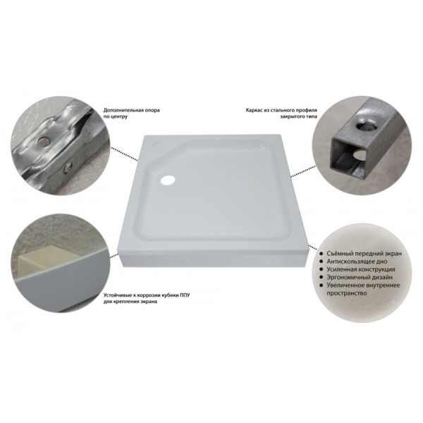 Душевой поддон Triton 90х90 ПД1