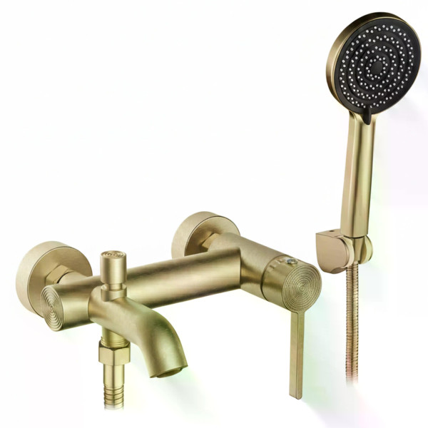 Смеситель для раковины Rea Foster с душевым комплектом золото матовое (REA-B6445) Смеситель для раковины Rea Foster с душевым комплектом золото матовое (REA-B6445)