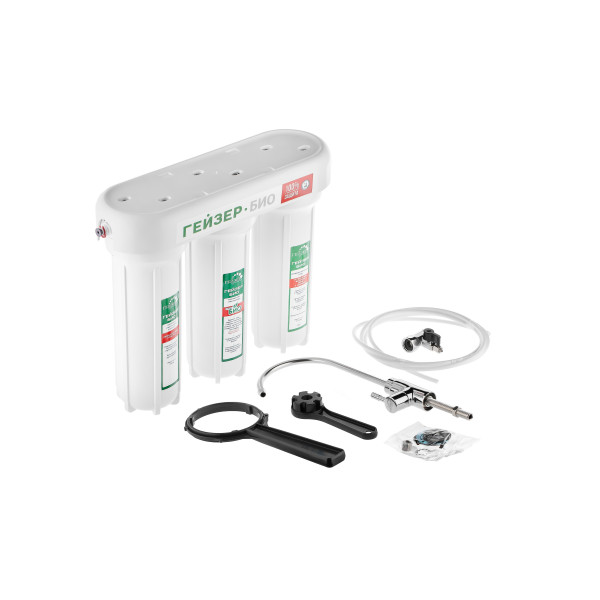 Фильтр под мойку Гейзер Био 321 с краном (для жесткой воды) (11040) Фильтр под мойку Гейзер Био 321 с краном (для жесткой воды) (11040)