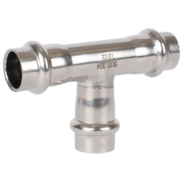 Тройник 15 Rommer из нержавеющей стали (пресс) (RSS-0013-000015) Тройник 15 Rommer из нержавеющей стали (пресс) (RSS-0013-000015)