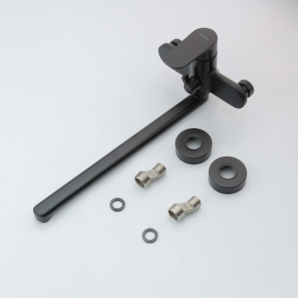 Смеситель для ванны и душа Aquatek Ника черный матовый (AQ1842MB) Смеситель для ванны и душа Aquatek Ника черный матовый (AQ1842MB)