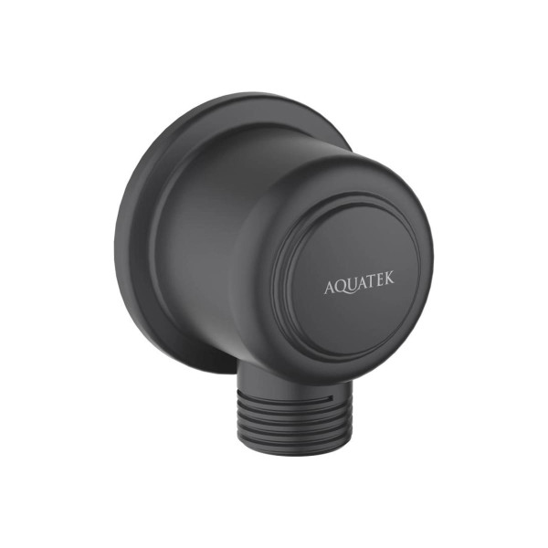 Шланговое подсоединение Aquatek Классик черный матовый (AQ2461MB)