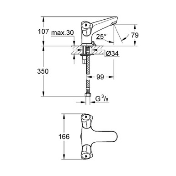 Смеситель для раковины Grohe Costa L (21100001)