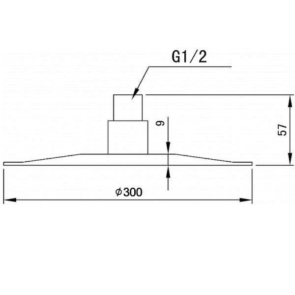 Верхний душ Aquanet Steel Square 300 мм (AF210-84S-S)