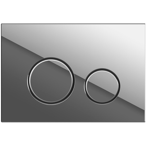Клавиша смывная Сersanit Twins для LINK PRO/VECTOR/LINK/HI-TEC пластик хром глянцевый (63523)