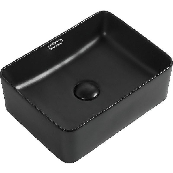 Раковина накладная Aquanet PERFECT-1-MB 40,5х31,5х14 черная матовая (273678)