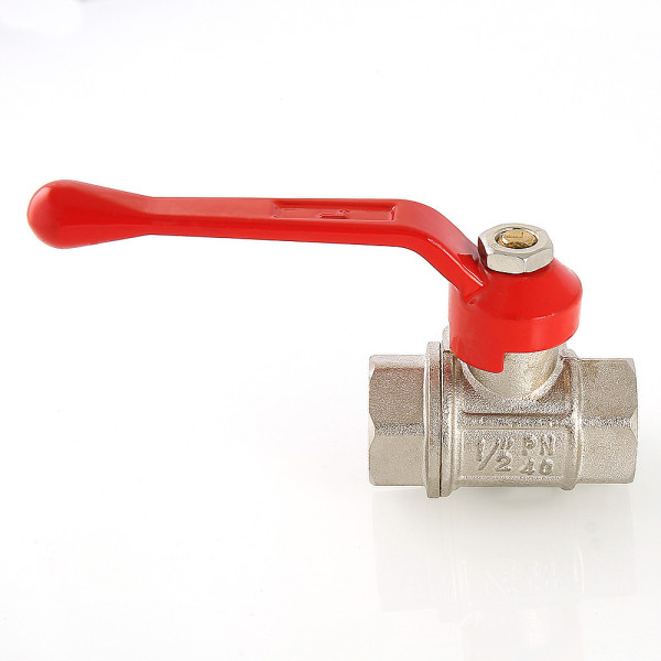 Кран 3/4" шаровый трёхходовой L-порт Valtec (красная ручка) VT.360.N.05