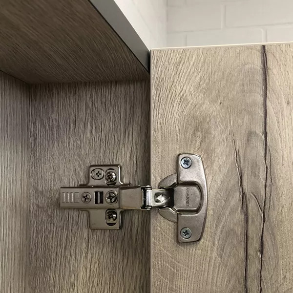 Шкаф зеркальный Comforty Вена 550x150x800 дуб дымчатый (00-00009271)