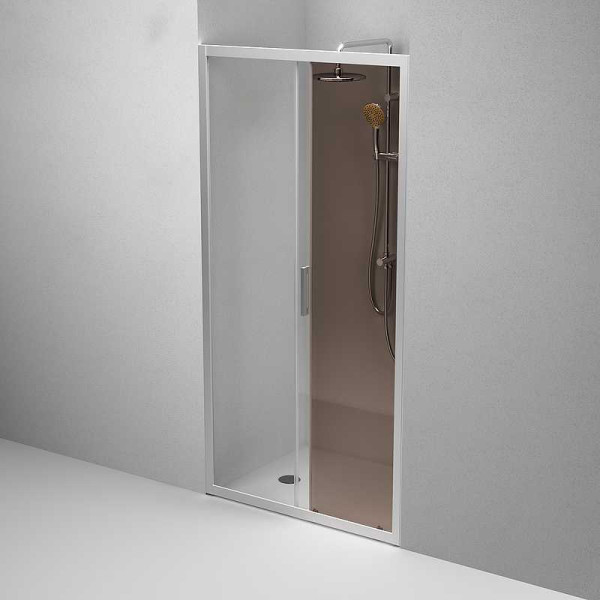 Дверь душевая AM.PM Gem 100x195 стекло прозрачное, бронзовое, профиль хром матовый (W90G-100-1-195MBr) Дверь душевая AM.PM Gem 100x195 стекло прозрачное, бронзовое, профиль хром матовый (W90G-100-1-195MBr)