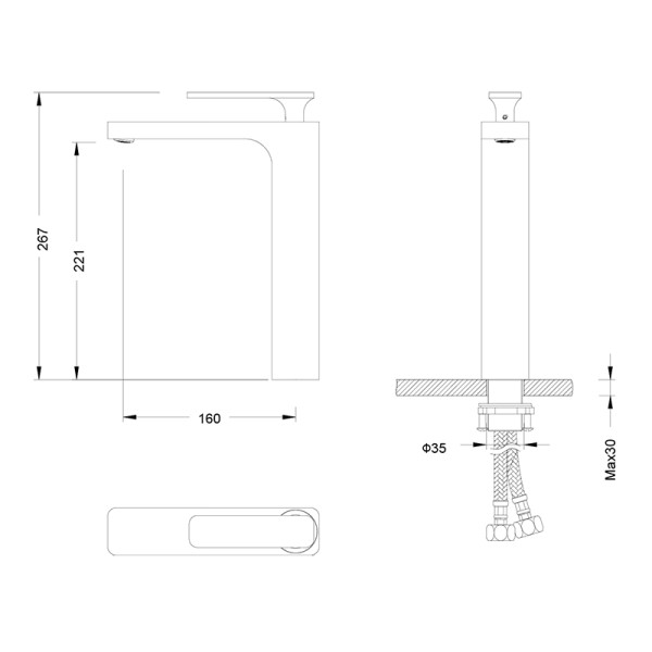 Смеситель для раковины Timo Torne черный, короткий излив (4311/02F) Смеситель для раковины Timo Torne черный, короткий излив (4311/02F)