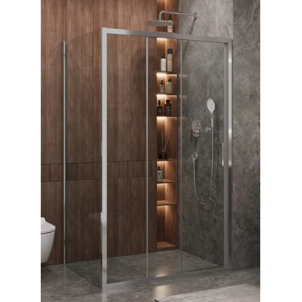 Душевой уголок Cezares Molveno 120x90x195 стекло прозрачное, профиль хром (MOLVENO-AHF-31-120/90-C-CR-IV)