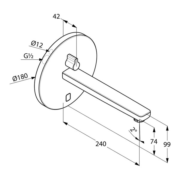 Смеситель для раковины Kludi Zenta хром, внешняя часть (3840105) Смеситель для раковины Kludi Zenta хром, внешняя часть (3840105)