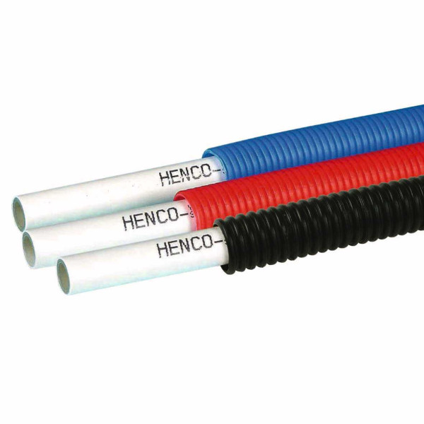 Труба металлопластиковая 20х2 Henco Standard в красной гофре (100-020MR) Труба металлопластиковая 20х2 Henco Standard в красной гофре (100-020MR)