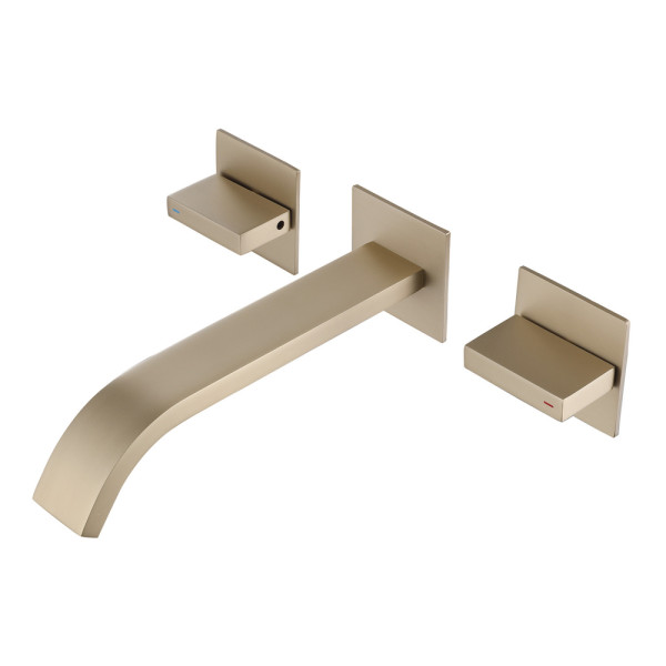 Смеситель для раковины Abber Wasserfall Золотой (AF8612G)