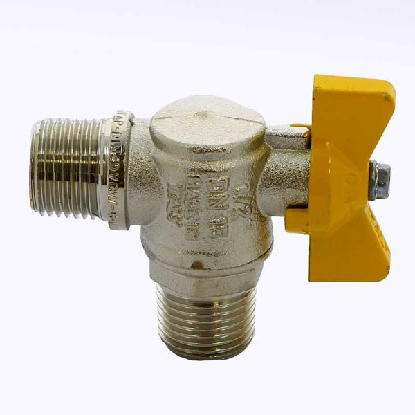 Кран газовый Itap угловой 1/2"х1/2" НН шаровый London (бабочка) (060B012)