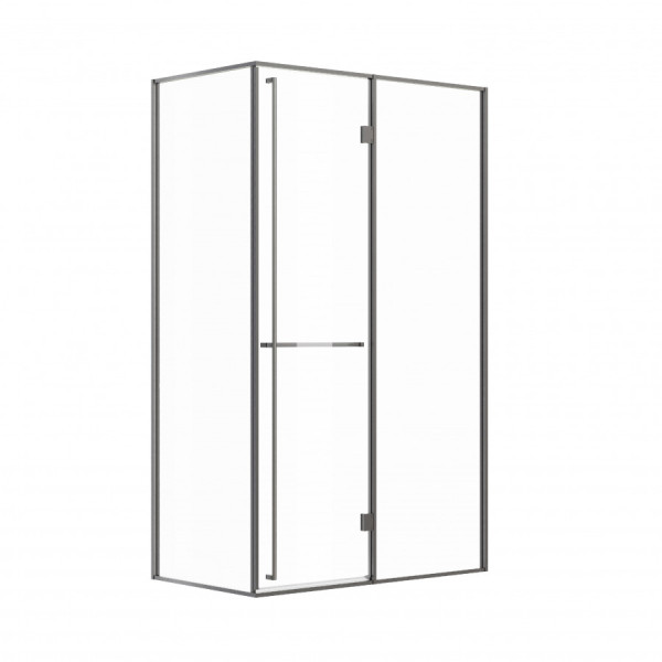 Душевая дверь Roca Apex 120x80x200  R стекло прозрачное, профиль оружейная сталь (Z.RU93.0.789.7)