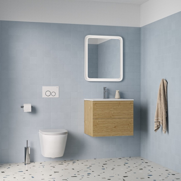 Унитаз подвесной Iddis Blanco Q безободковый с сиденьем soft-close белый (BLQNDSEI25)