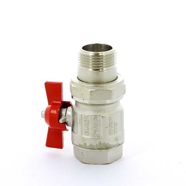 Кран Itap 1" шаровый со сгоном Ideal (красная бабочка) (0980100) Кран Itap 1" шаровый со сгоном Ideal (красная бабочка) (0980100)