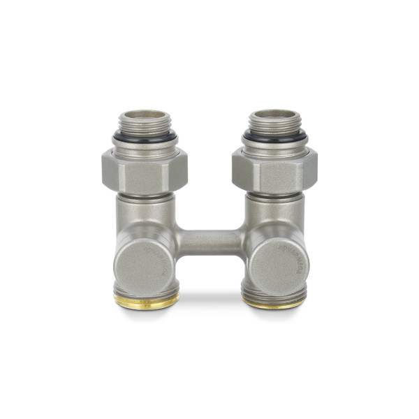 Фитинг двойной со встроенным шаровым краном 1/2"х3/4"(18)ЕК Varmega VMDV21 (серый) (VMDV21-300415) Фитинг двойной со встроенным шаровым краном 1/2"х3/4"(18)ЕК Varmega VMDV21 (серый) (VMDV21-300415)