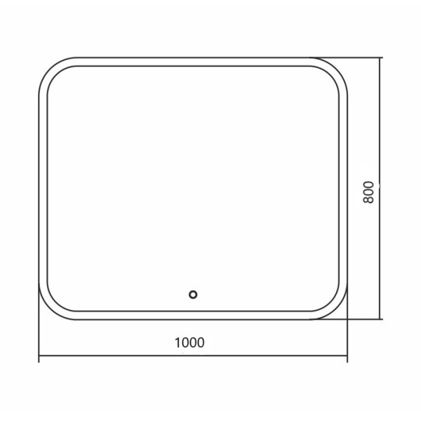 Зеркало Aquanika Basic 1000x30x800 (AQB80100RU40)