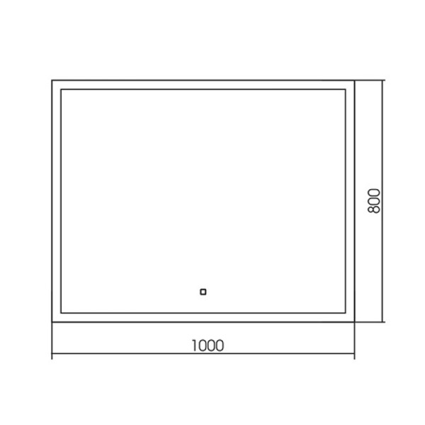 Зеркало Azario Гуверт-4 1000х800 c подсветкой и диммером, сенсорный выключатель, часы (LED-00002294) Зеркало Azario Гуверт-4 1000х800 c подсветкой и диммером, сенсорный выключатель, часы (LED-00002294)