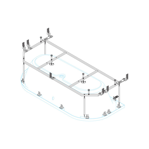 Каркас для ванны Cezares Metauro 157,5x62x47 (METAURO-MF)