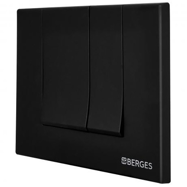 Клавиша смывная Berges для инсталляции Novum S5 Soft Touch черная (040045)