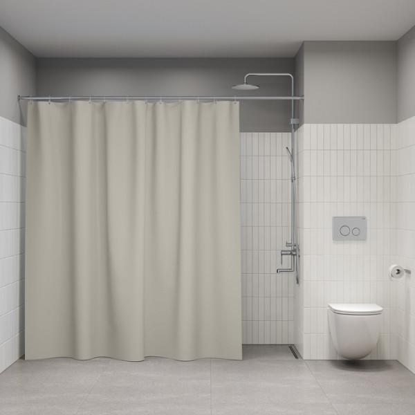 Шторка для ванн текстильная Iddis Base 240x200 бежевая (BL02P24i11)