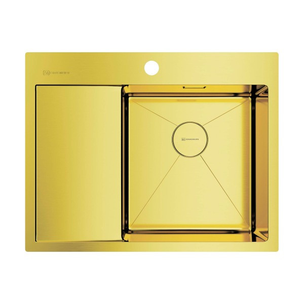 Мойка для кухни врезная Omoikiri Akisame 65-LG-R 650х510 светлое золото (4973084) Мойка для кухни врезная Omoikiri Akisame 65-LG-R 650х510 светлое золото (4973084)