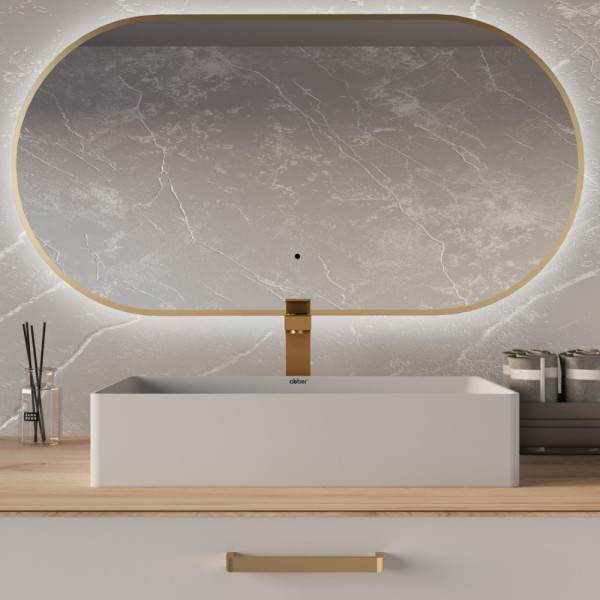 Раковина накладная Abber Rechteck 60x36x13 белая матовый (AC2220MW)